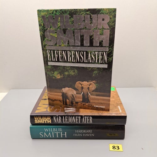 Wilbur Smith x3 Bokpaket med hårdpärm - Se bilder för titlar