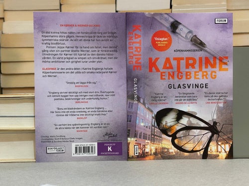 Glasvinge av Katrine Engberg, bok, Fine