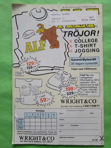 Alf nr 4 från 1989