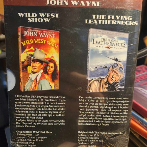 Dubbel Dvd.John Wayne