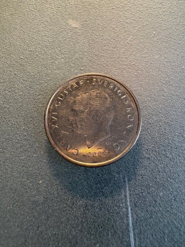 Samling av svenska en krona mynt (1969-2009)