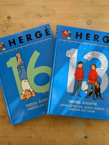 Hergé Samlade Verk 13 och 16 - Plan 714 till Sydney, Tintin hos gerillan mm VF+