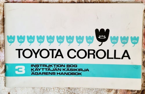Toyota Corolla Instruktionsbok