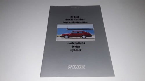 Saab 16 ventilers + fler 16 sidor tryckt 1988