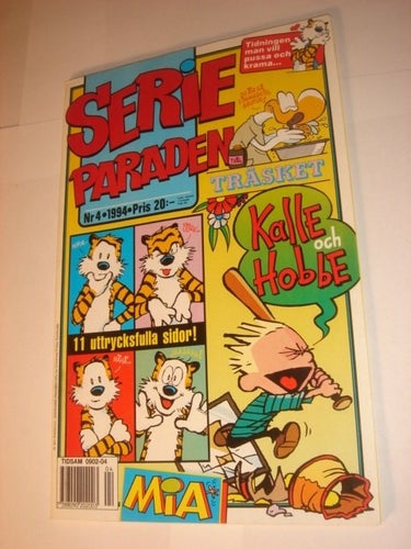 SERIEPARADEN (svensk) NY OLÄST 1994 Nr 4 Skada