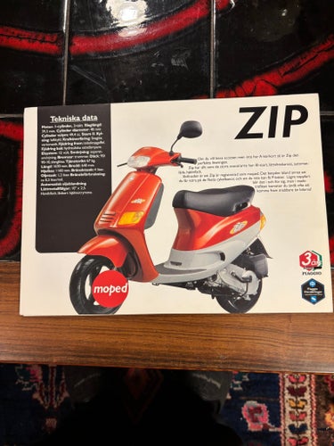 Piaggio ZIP Moped Broschyr