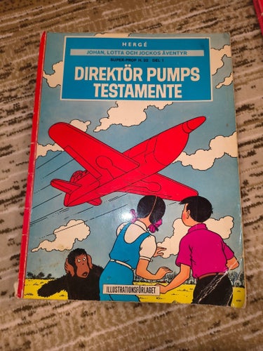 Direktör Pumps Testamente av Hergé, 1a upplaga 1972