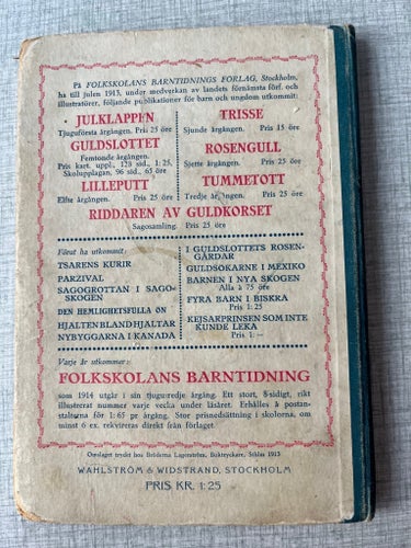 Guldslottet Barnens Julbok, 1913 unik för samlaren