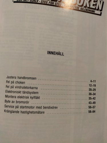 Bilhandboken 5 gör det själv steg för steg för bättre ekonomi. Very Fine plus