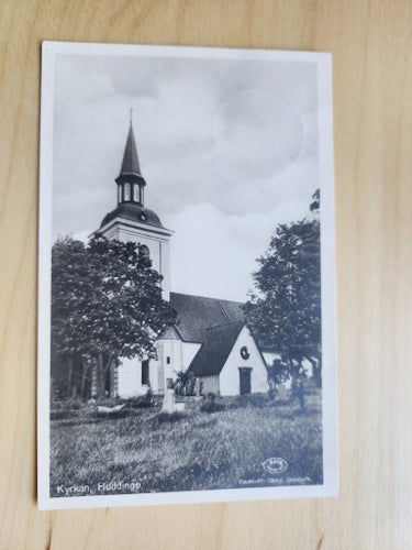 Huddinge kyrkan stämplad Stockholm 26/7 1931