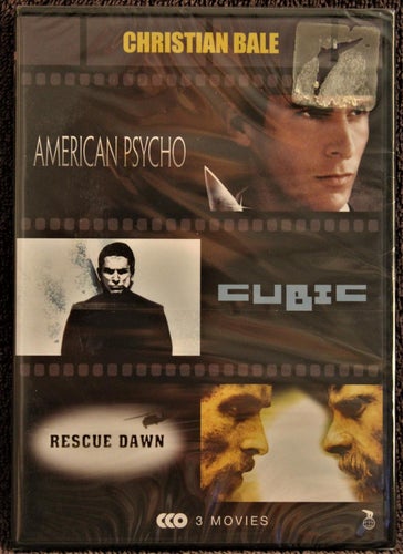 3 MOVIES AMERICAN PSYCHO/CUBIC/RESCUE DAWN NY INPLASTAD
