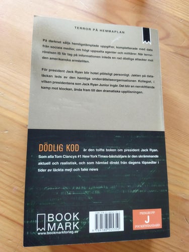 Dödlig kod - Tom Clancy, Mark Greaney. bok, pocket. Very Fine plus
