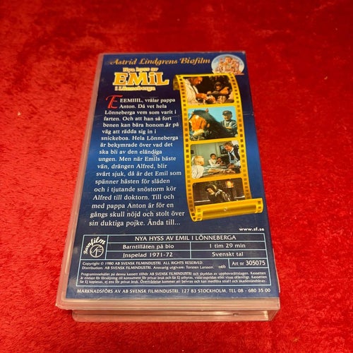 Nya hyss av Emil i Lönneberga, VHS! (Svensksåld)