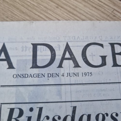 Svenska Dagbladet 4 juni 1975
