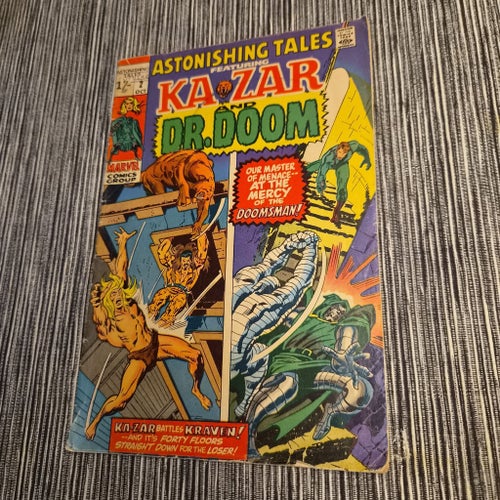ASTONISHING TALES #2 •FN/VF(7.0)•Marvel Comics(1970)• Ka-Zar And Dr. Doom
