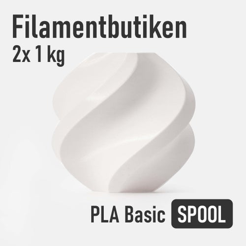 2KG Bambu Lab PLA Basic Filament Vit/Jade White