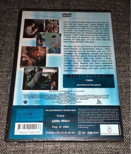 Attentatet Mot Richard Nixon (2004) Neo Noir 70-tal True Crime 1974 / Sean Penn