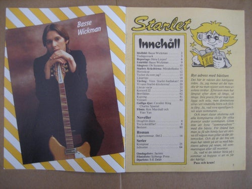 Starlet Nr:22-1983(Idolbild på Basse Wickman, Ken Marshall & Yiao Yan)