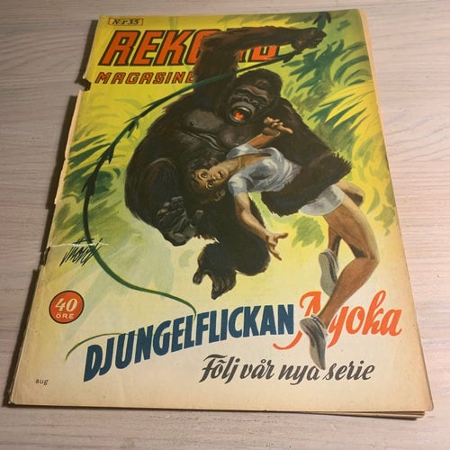 Tidningen Rekord Rekordmagasinet 1951 nr 35 - (baksidan saknas)