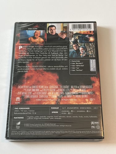 The foreigner (Steven Seagal & Max Ryan, 2002). Inplastad DVD