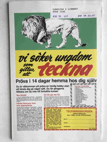 Agent X9 - 1982:8 Oläst!