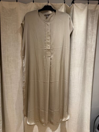 H&M beige klänning, storlek L - NY!