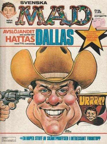 Svenska MAD Album, tidningar 80-tal.