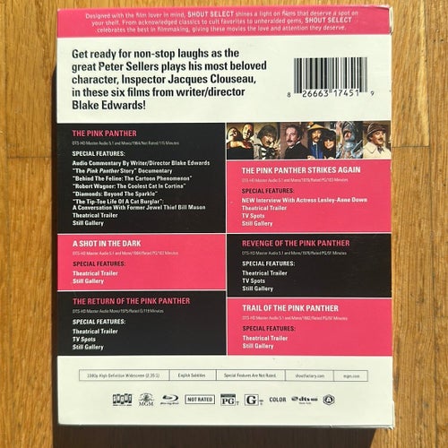 The Pink Panther Film Collection med Peter Sellers