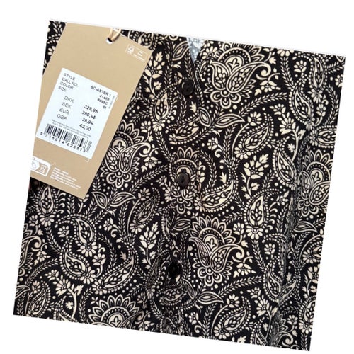 Soyaconcept svart/beige blus, storlek M