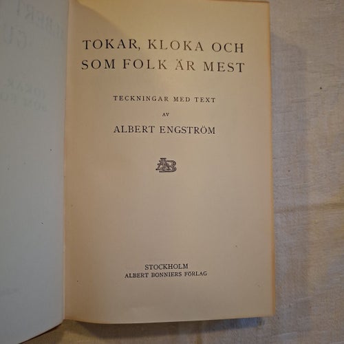 Tokar, kloka och som folk är mest av Albert Engström, 1949