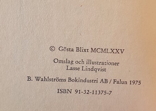STORA SNURREN I RÖDMÅLA STAD - Gösta Blixt