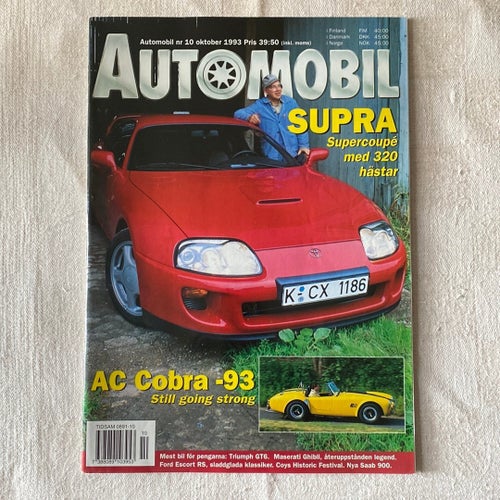 Tidningen Automobil nr 10, oktober 1993