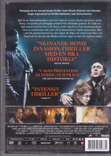 DVD / Trespass / Nicolas Cage, Nicole Kidman, Cam Gigandet