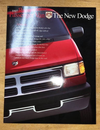 Försäljningsbroschyr Dodge Ram Passanger Van 1997