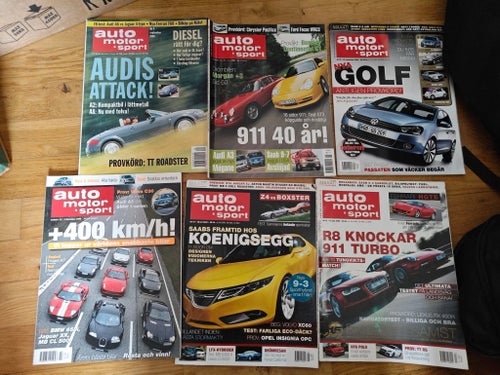 Tidningar: Auto Motor & Sport - 6st