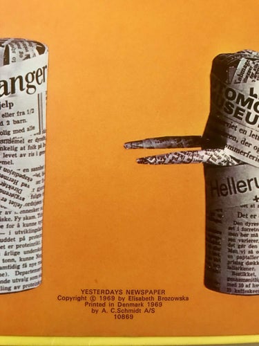 NYTT MED GAMLA TIDNINGAR Elisabeth Brozowska 1969