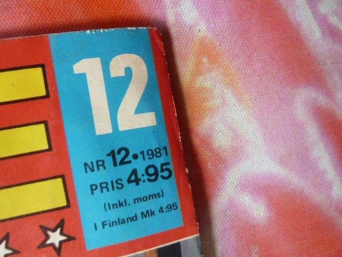 SERIEMAGASINET, NR 12-1981, TIDNING
