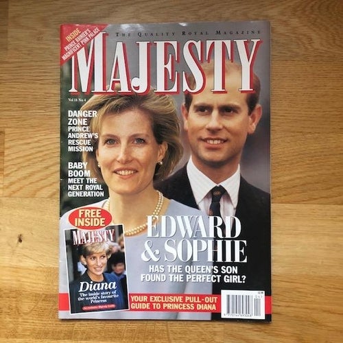 Majesty Magazine 4 April 1997 Vol 18 No 4 - Edward & Sophie Front Cover