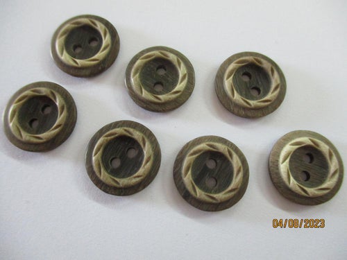 KNAPPAR 15 mm BRUN