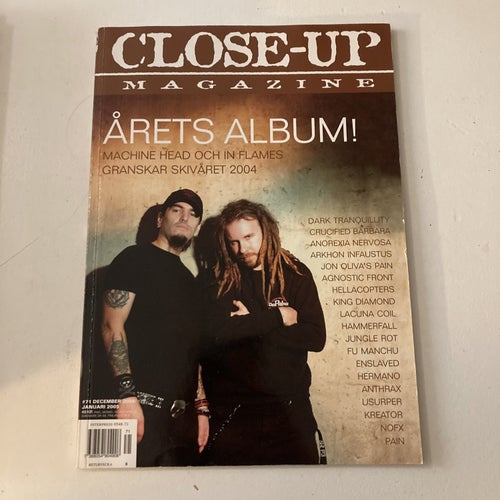 CLOSE-UP-MAGAZINE #71. MACHINE HEAD. INFLAMES.