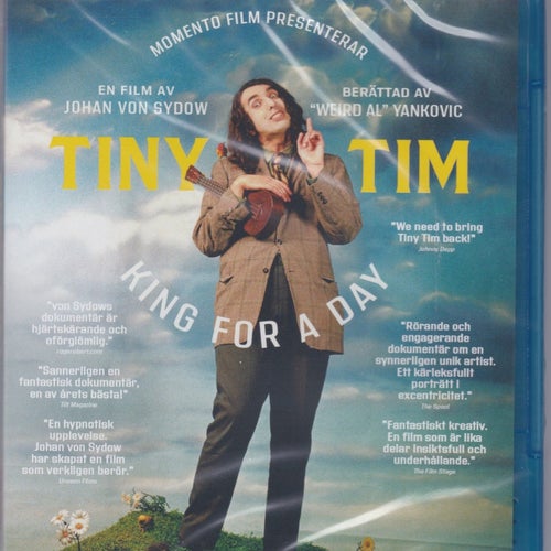 Tiny Tim - King for a Day. Fabriksinplastad Blu-ray. Njuta Films, Svensk text