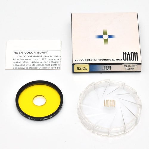 Hoya Color-Spot Yellow 52mm Gult Gul filter - nytt / oanvänt!