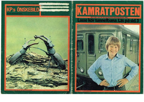 KAMRATPOSTEN 1974 (Årgång 83) Nr 13 - Popsidan: Bob Dylan