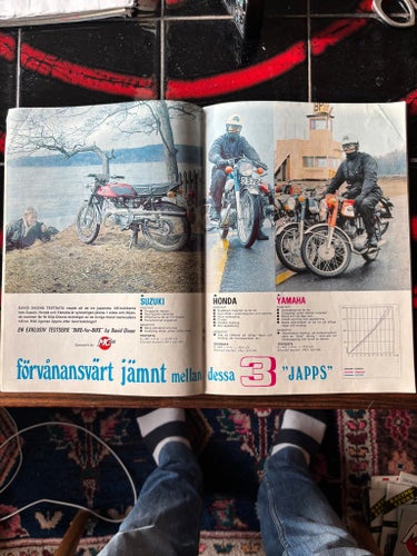 Suzuki Honda Yamaha 125 cc 1970 Testreportage