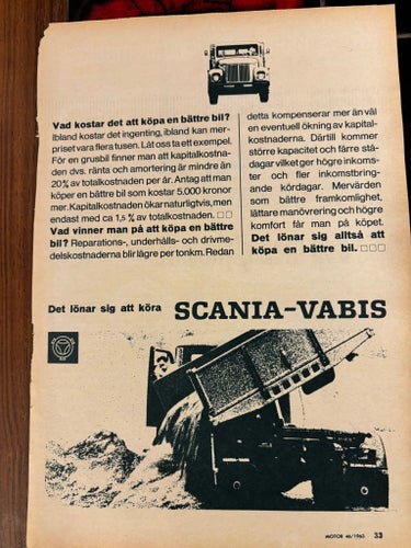 Scania Vabis 1963 annons