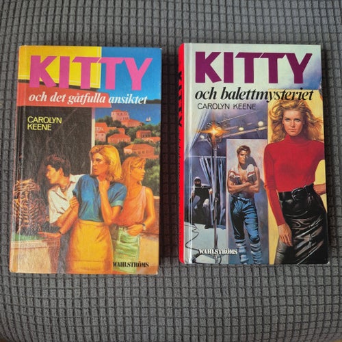 Kitty och det gåtfulla ansiktet och Kitty och balettmysteriet av Carolyn Keene