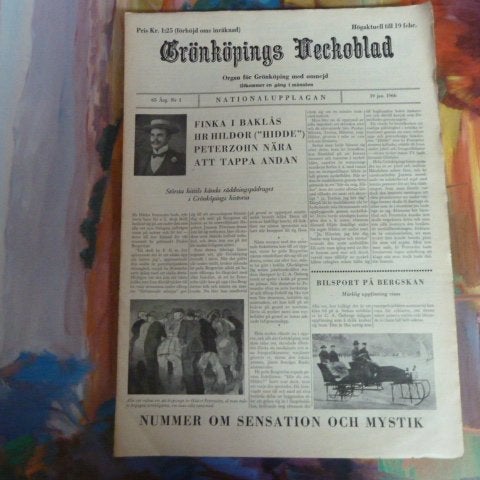 GRÖNKÖPINGS VECKOBLAD, 1966 JAN. 19, TIDNING