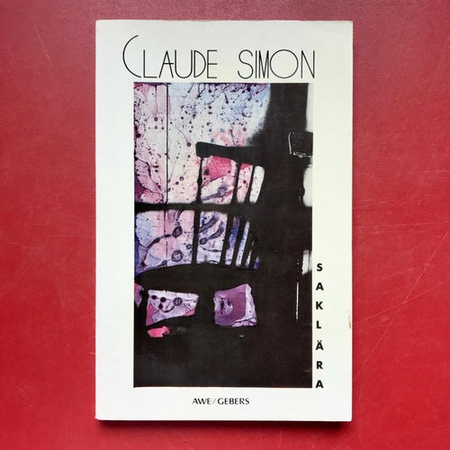 SAKLÄRA Claude Simon 1985