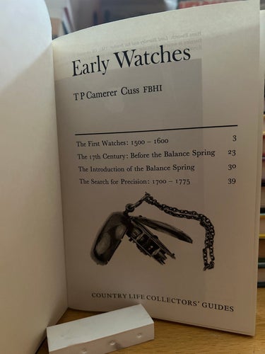 Early watches by T. P. Camerer Cuss, bok, Very Fine plus