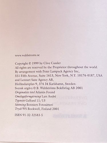 Isstaden av Clive Cussler, 2001
